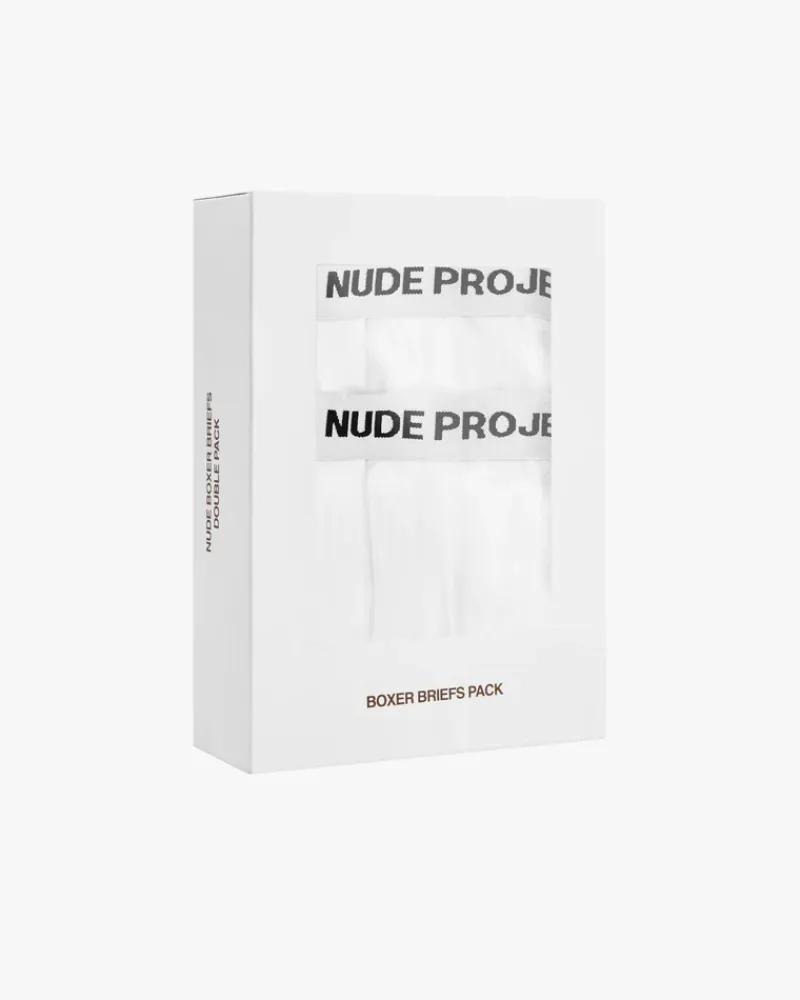 Nude Project Essential Boxer Blanco 2Xpack Discount