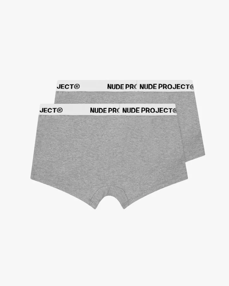 Nude Project Essential Boxer Gris 2Xpack Best