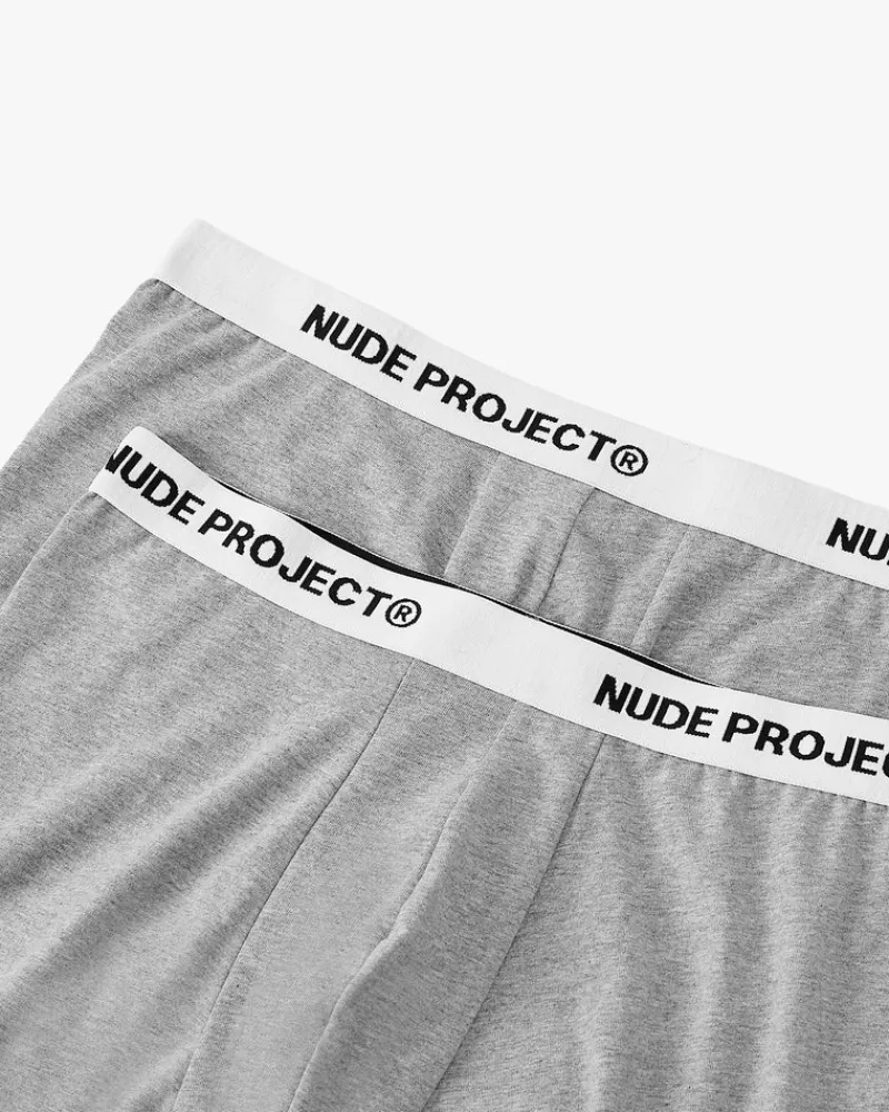 Nude Project Essential Boxer Gris 2Xpack Best