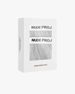 Nude Project Essential Boxer Gris 2Xpack Best
