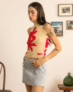 Nude Project Flowers Top Clearance