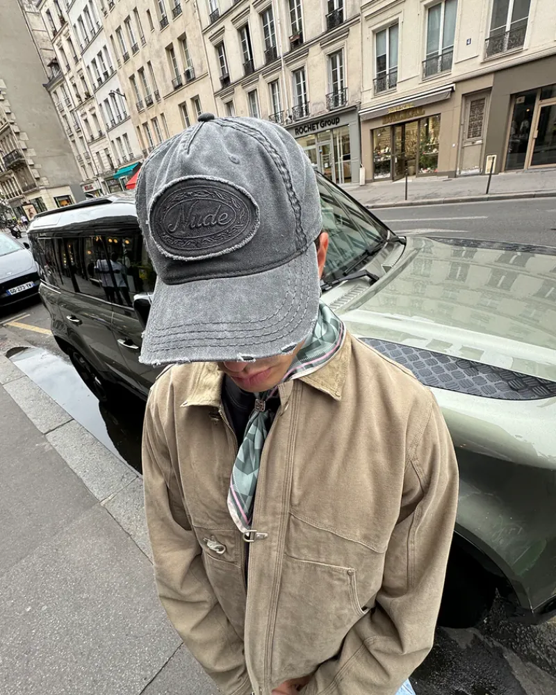 Nude Project Gorra Laurel Denim Negra Discount