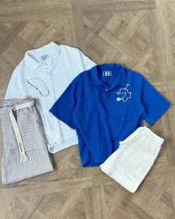 Nude Project Half Polo Blue Best
