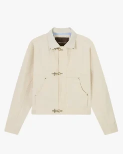 Nude Project Heavy Canvas Trucker Jacket Offwhite