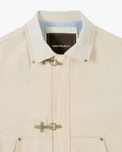 Nude Project Heavy Canvas Trucker Jacket Offwhite