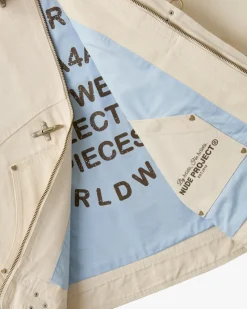 Nude Project Heavy Canvas Trucker Jacket Offwhite
