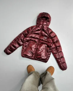 Nude Project Iconic Puffer Jacket Burgundy Hot
