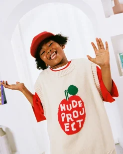 Nude Project Jersey Apple Crew Vest Azul Outlet