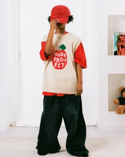 Nude Project Jersey Apple Crew Vest Azul Outlet