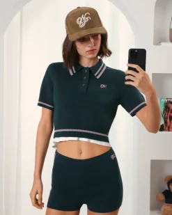Nude Project Jersey Bacuri Polo Verde Hot