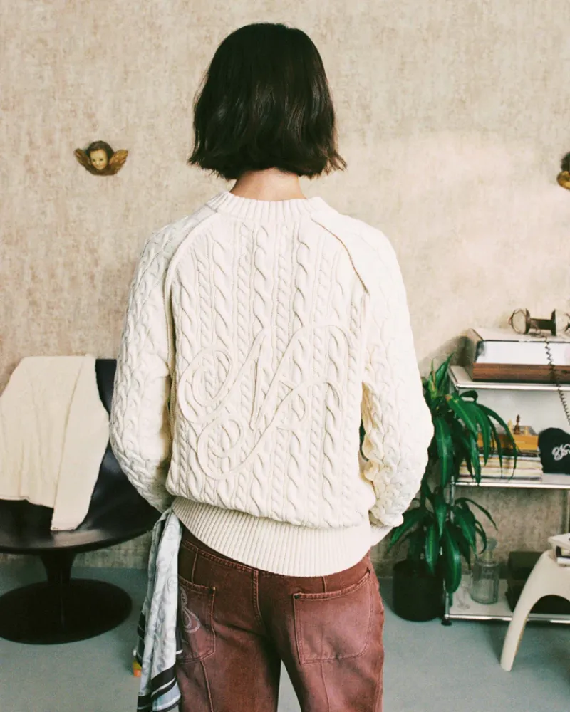 Nude Project Jersey La Nonna Blanco Crema New