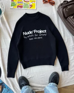 Nude Project Jersey Liqueza Negro Discount