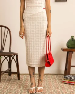 Nude Project Laca Skirt White