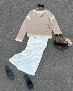 Nude Project Laca Skirt White