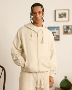 Nude Project Lace Zip-Up Hoodie Discount