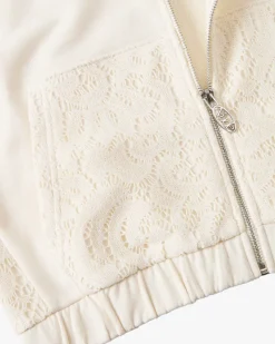 Nude Project Lace Zip-Up Hoodie Discount