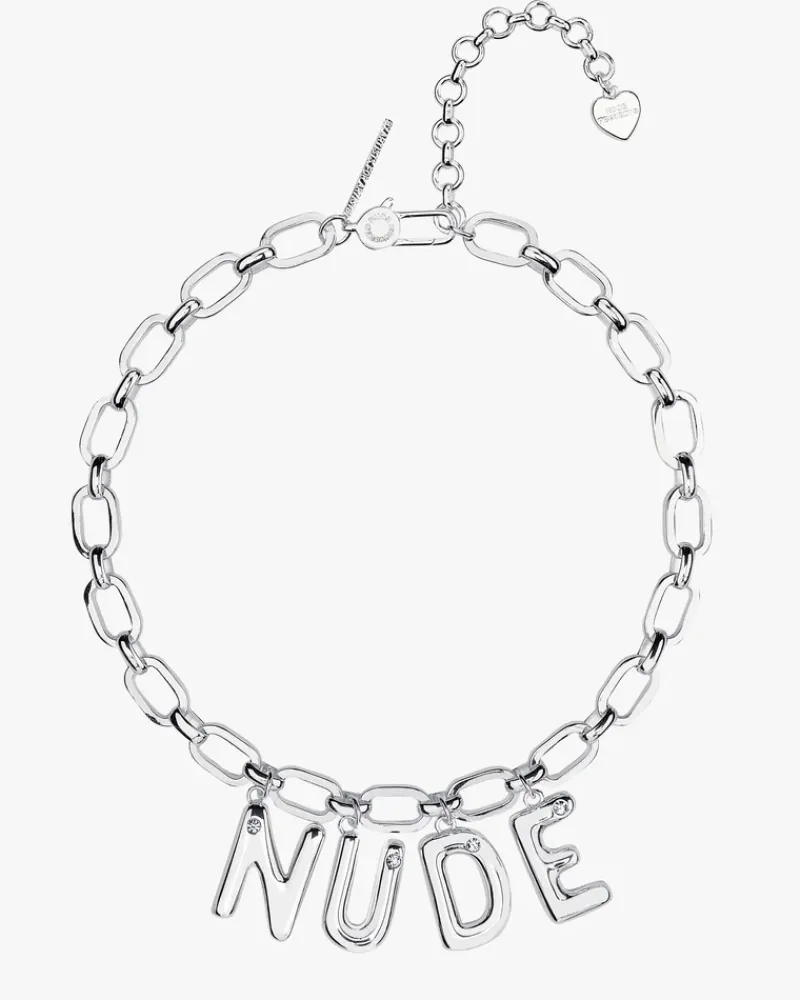 Nude Project Letter Chain Silver Discount