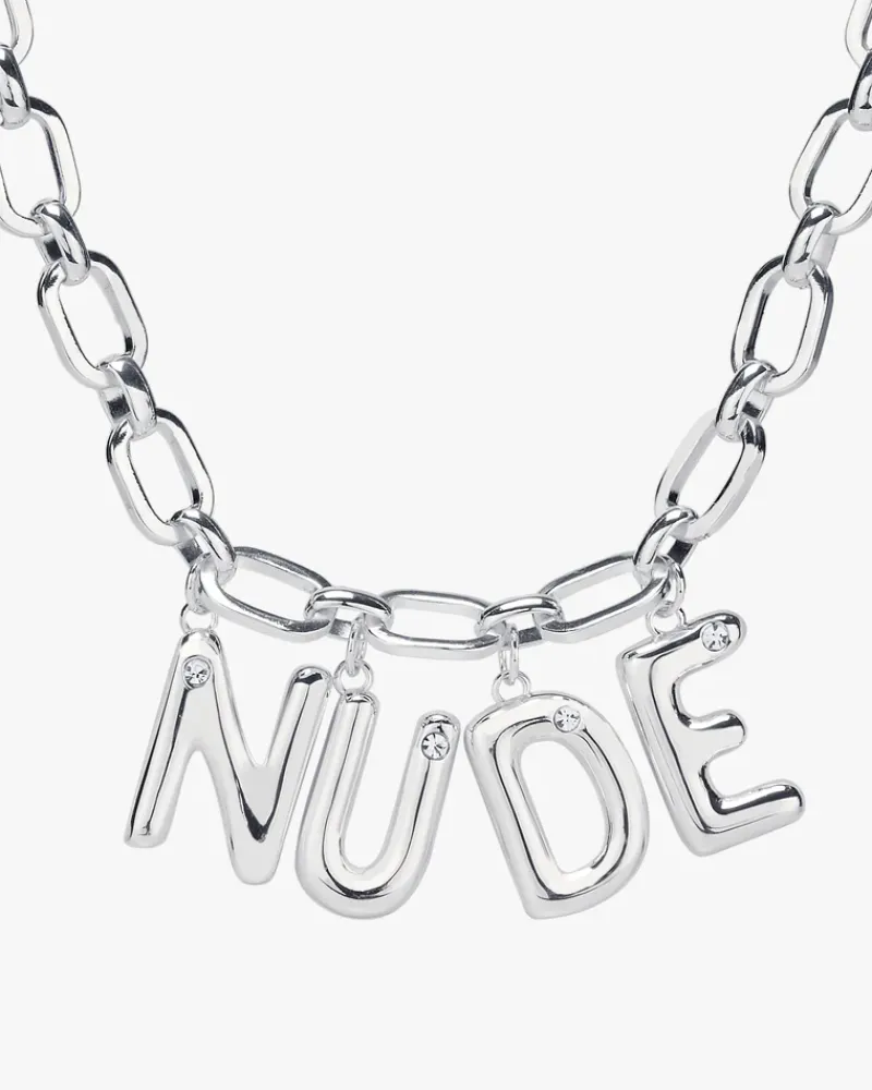 Nude Project Letter Chain Silver Discount
