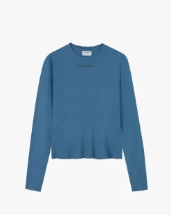 Nude Project Liquid Longsleeve Tee Windward Blue Discount