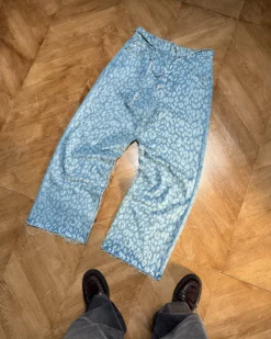 Nude Project Pantalón Baggy Animal Print Old Denim Discount