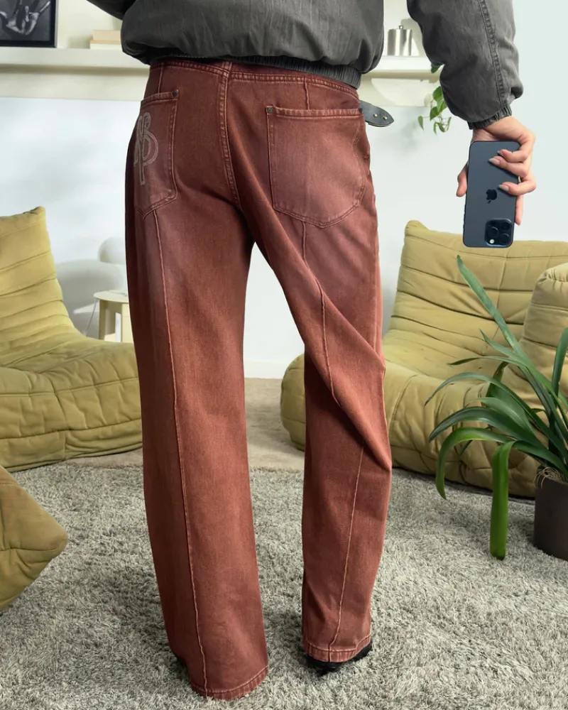 Nude Project Pantalón Bootcut Rojo Online