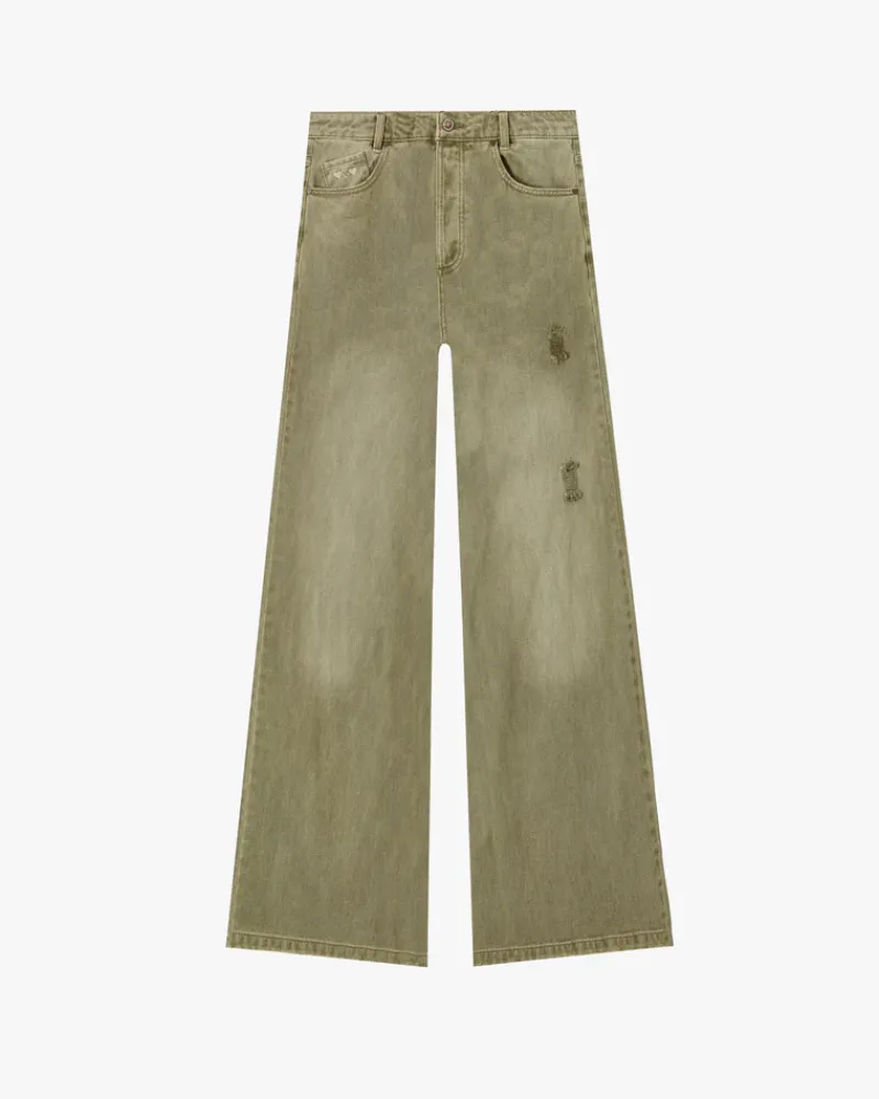 Nude Project Pantalón Bootcut Verde Discount