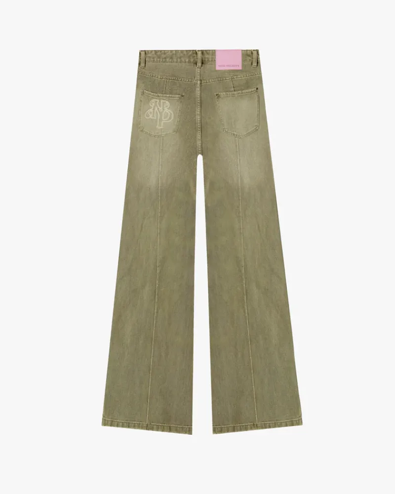 Nude Project Pantalón Bootcut Verde Discount
