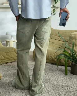 Nude Project Pantalón Bootcut Verde Discount