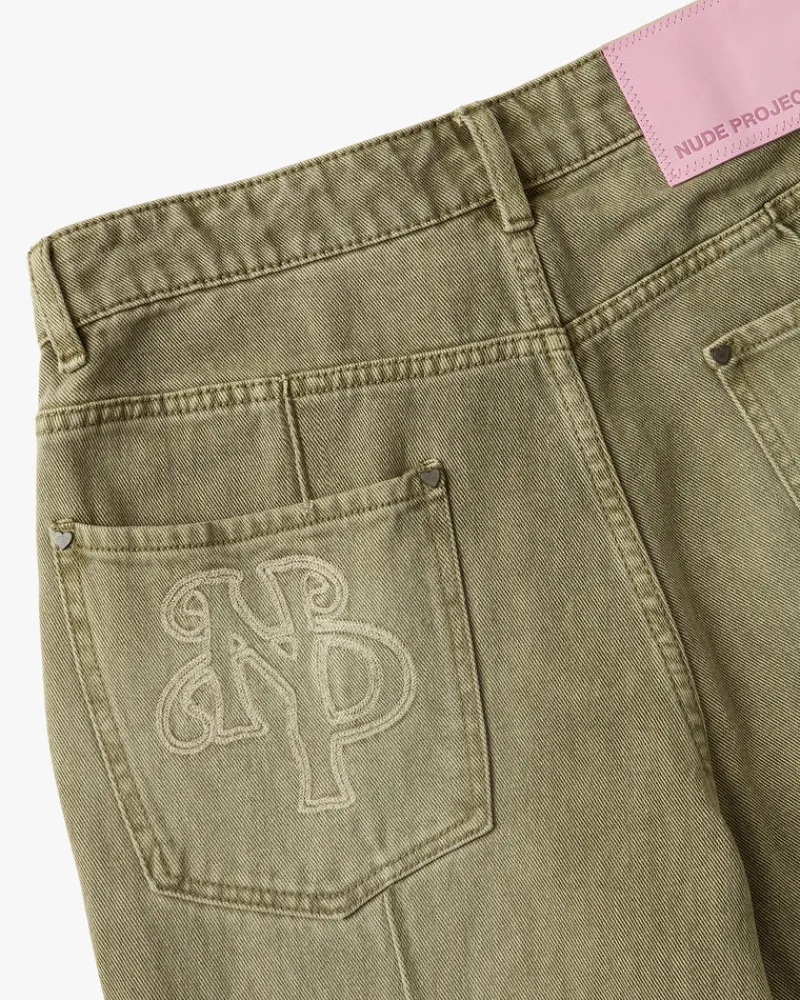 Nude Project Pantalón Bootcut Verde Discount