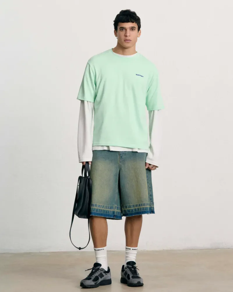 Nude Project Pantalón Corto Baggy Indigo Old Denim Hot