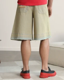 Nude Project Pantalón Corto Baggy Sand Wash Old Denim Hot