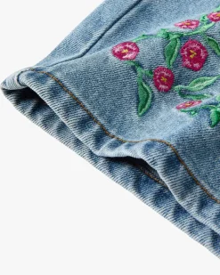 Nude Project Pantalón Corto Denim Flowers Outlet