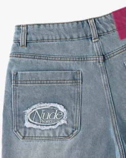 Nude Project Pantalón Corto Denim Lace Best