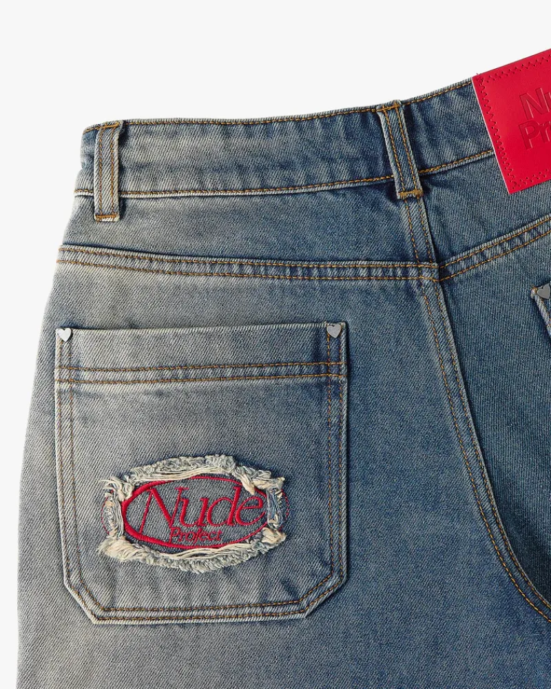 Nude Project Pantalón Corto Denim Shorts New