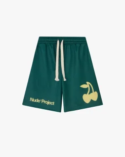 Nude Project Pantalón Corto Solid Mesh Verde Best