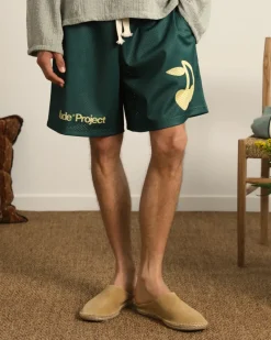 Nude Project Pantalón Corto Solid Mesh Verde Best