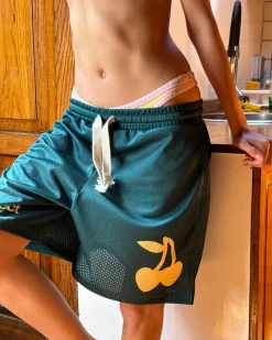 Nude Project Pantalón Corto Solid Mesh Verde Best