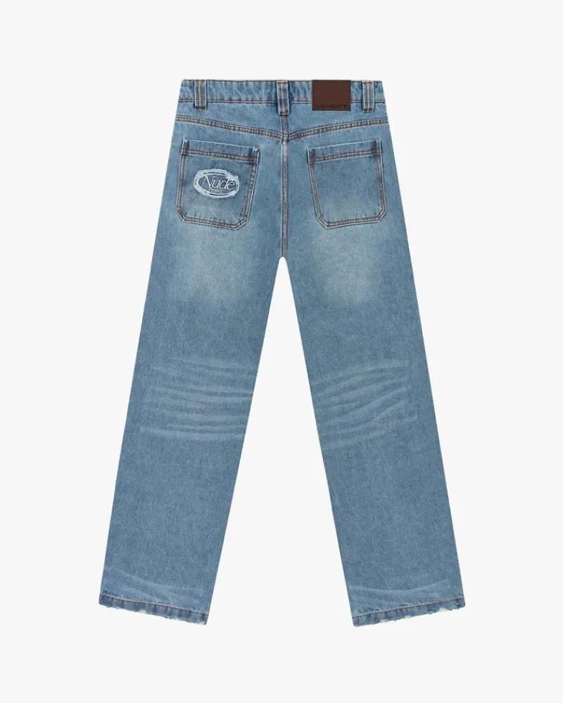 Nude Project Pantalón Vaquero Básico Azul Discount
