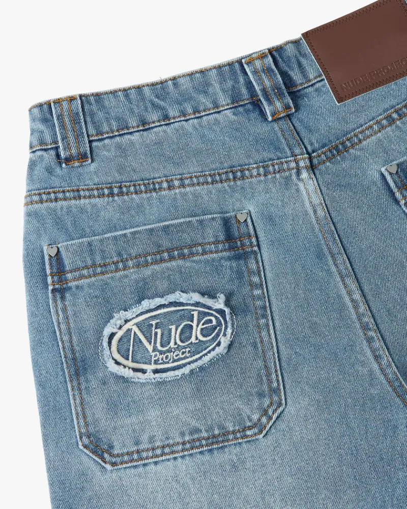 Nude Project Pantalón Vaquero Básico Azul Discount