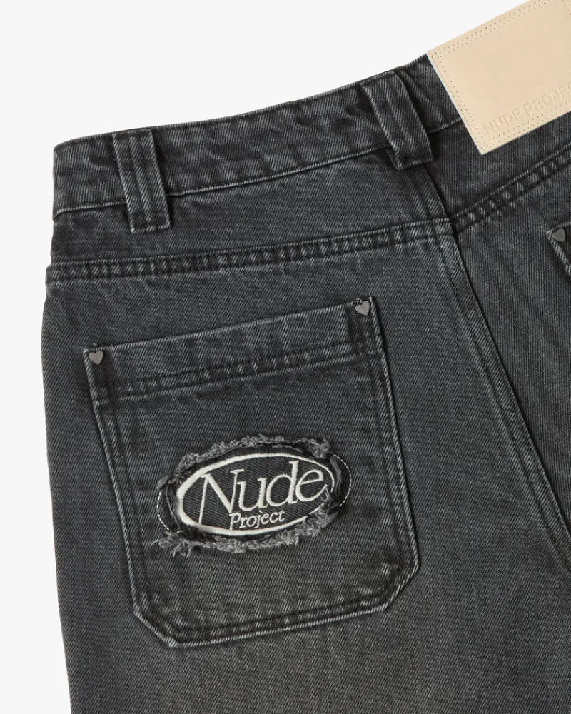 Nude Project Pantalón Vaquero Básico Negro Discount