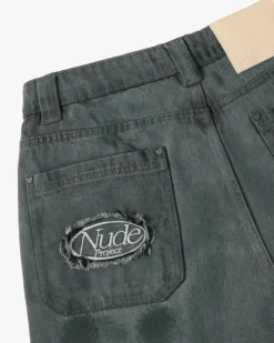 Nude Project Pantalón Vaquero Verde Washed Online