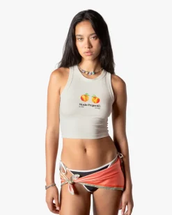 Nude Project Pessego Tank Top Off-White New