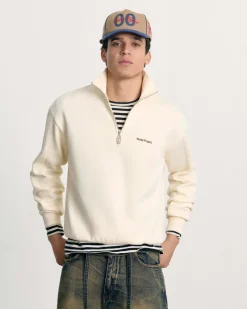 Nude Project Quarter Zip Origins Blanco Crema