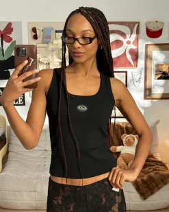 Nude Project Sophisticated Pleasure Tank Top Black New