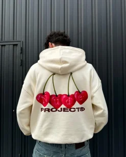 Nude Project Sudadera Cherry Blanco Crema Hot