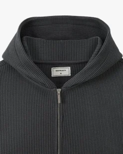 Nude Project Sudadera con Cremallera Global Soon Waffle Gris Oscuro Online