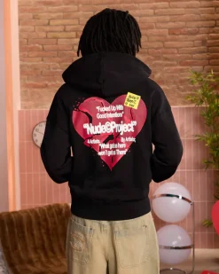 Nude Project Sudadera Con Cremallera Heartbroken Negra Outlet