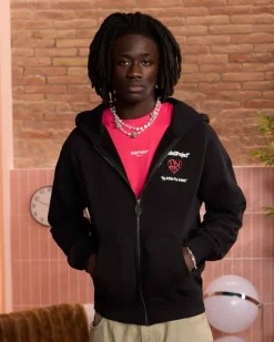 Nude Project Sudadera Con Cremallera Heartbroken Negra Outlet