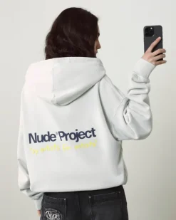 Nude Project Sudadera Cult Kid Blanco Crema New