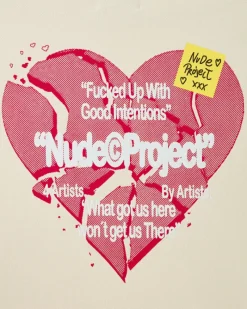 Nude Project Sudadera Heartbroken Blanco Crema Discount